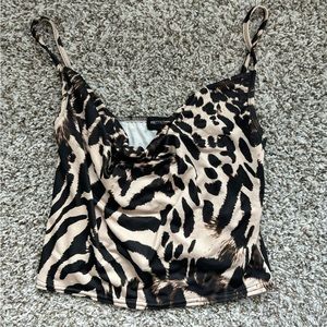 Cow neck tank top